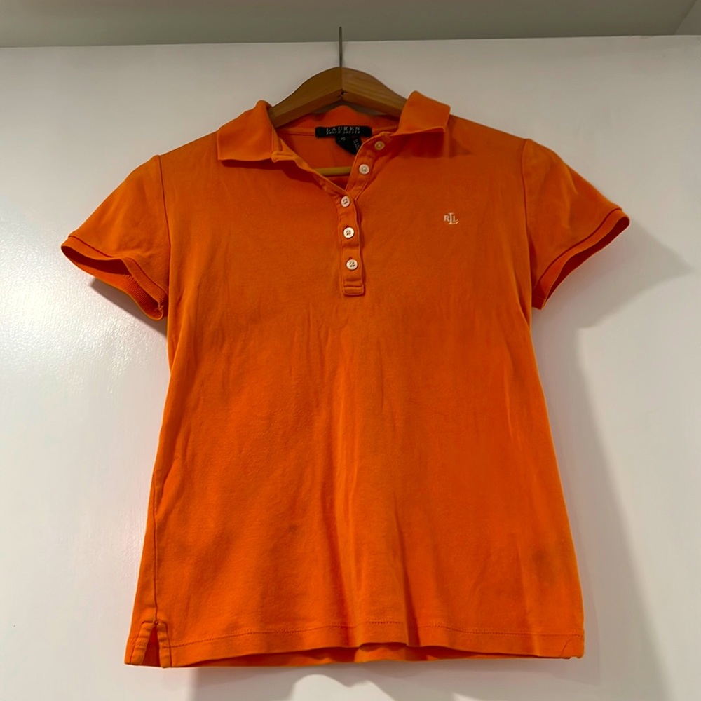 Women’s Ralph Lauren orange polo  T-shirt